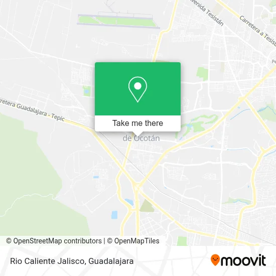 Rio Caliente Jalisco map
