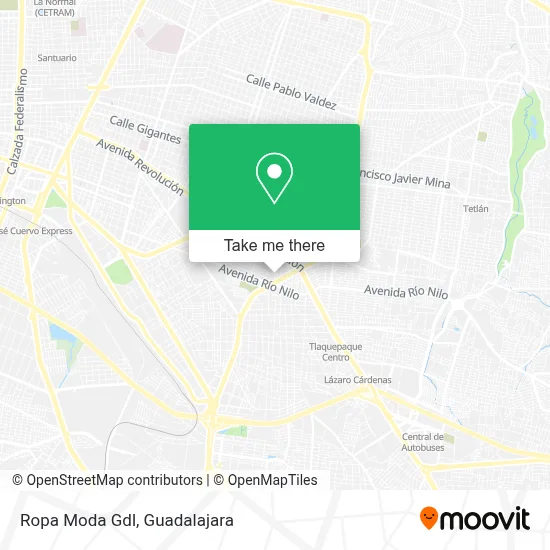 Ropa Moda Gdl map