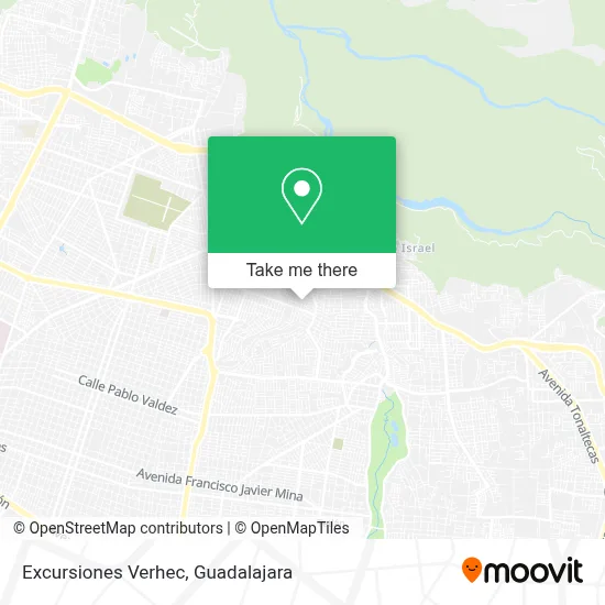 Excursiones Verhec map