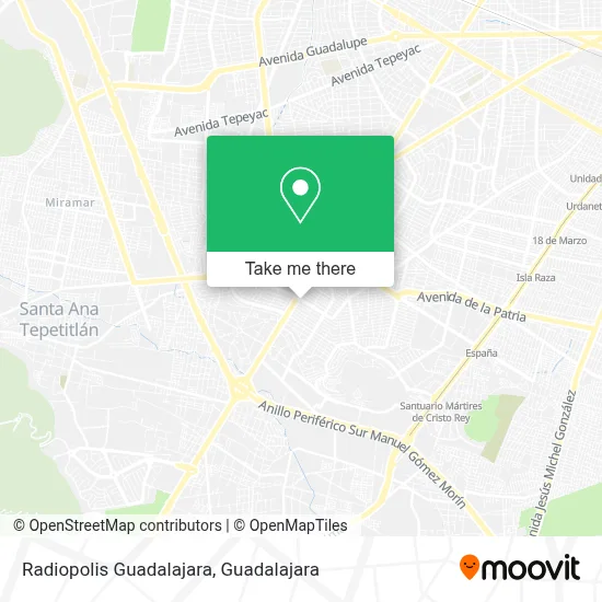 Radiopolis Guadalajara map