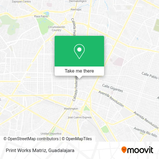 Print Works Matriz map