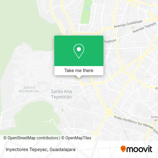 Inyectores Tepeyac map