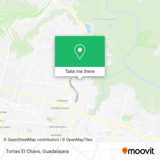 Tortas El Chavo map