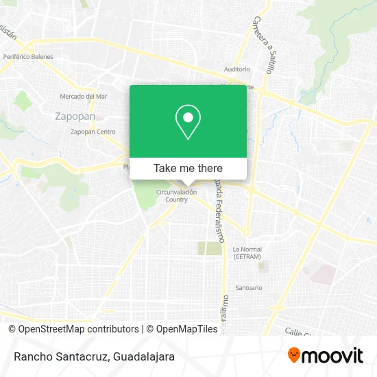 Rancho Santacruz map
