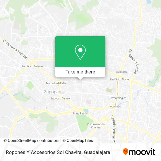 Ropones Y Accesorios Sol Chavira map