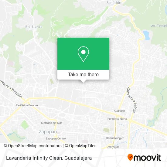Lavanderia Infinity Clean map