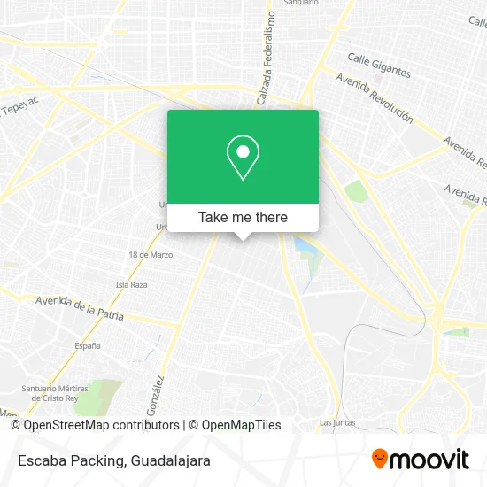 Escaba Packing map