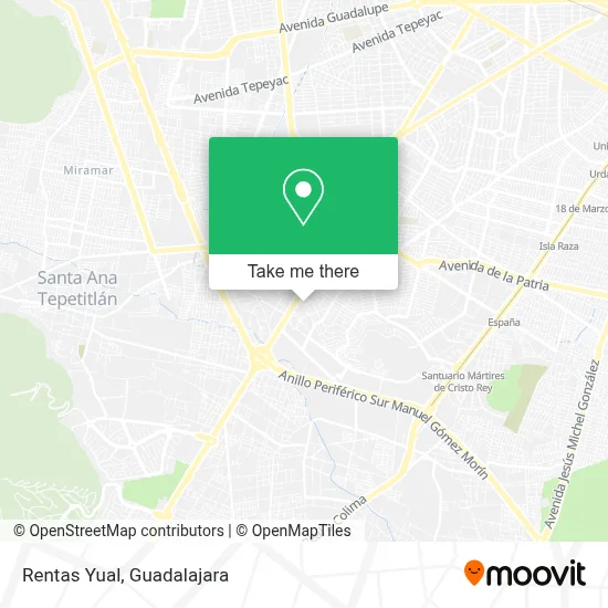 Rentas Yual map