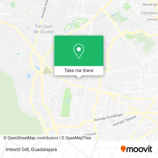 Intextil Gdl map