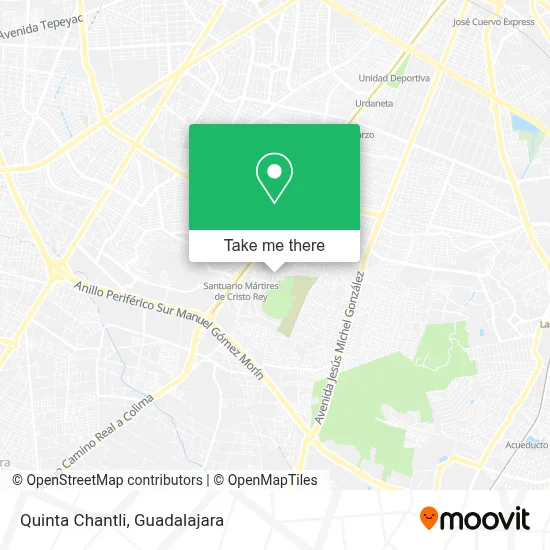 Quinta Chantli map