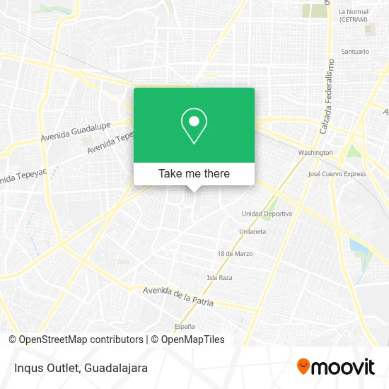 Inqus Outlet map
