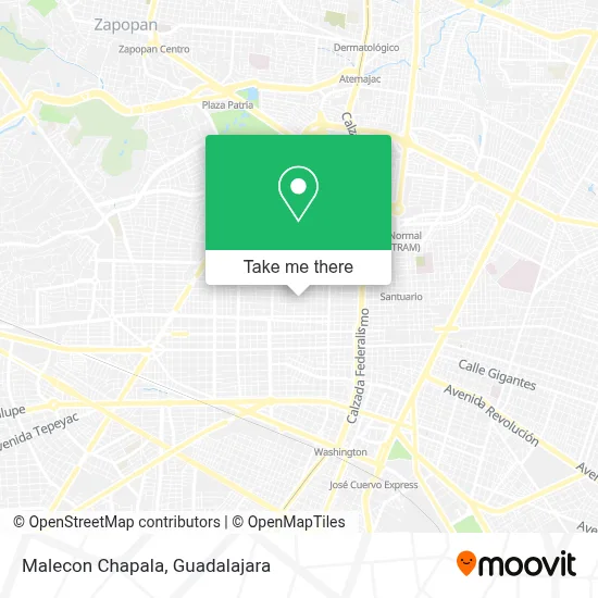 Malecon Chapala map