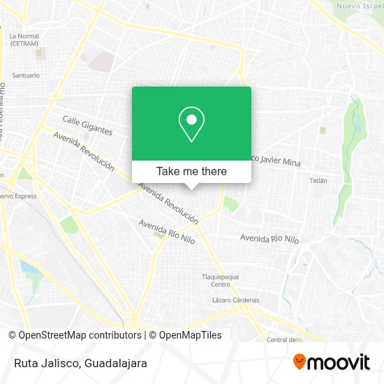 Ruta Jalisco map