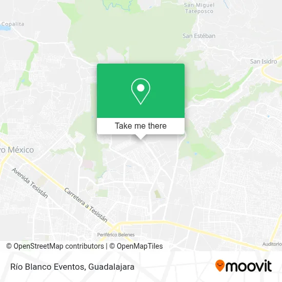 Río Blanco Eventos map