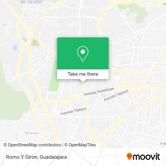 Romo Y Giron map