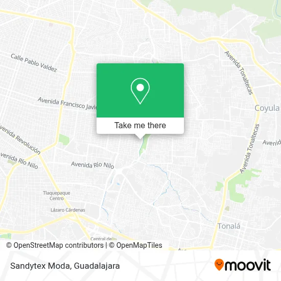 Sandytex Moda map