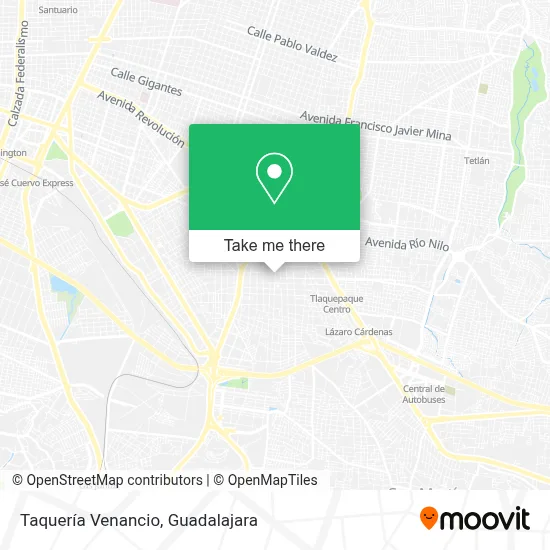 Taquería Venancio map