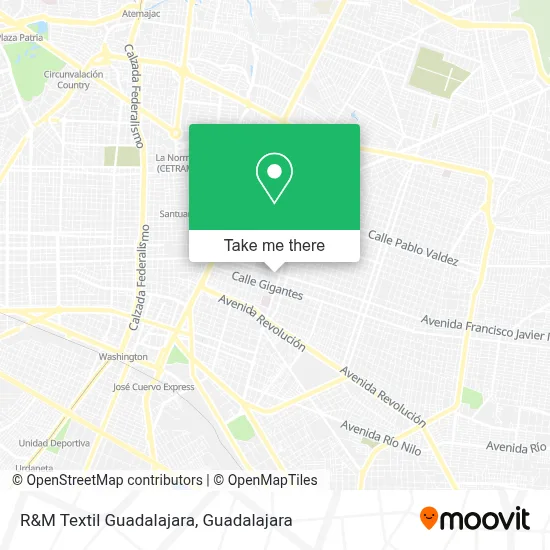 R&M Textil Guadalajara map