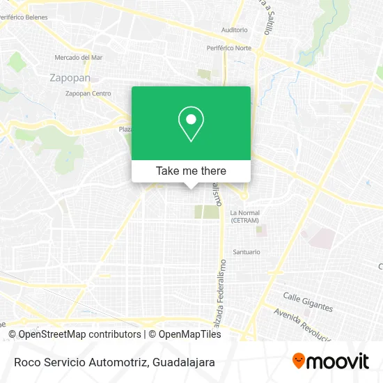 Roco Servicio Automotriz map