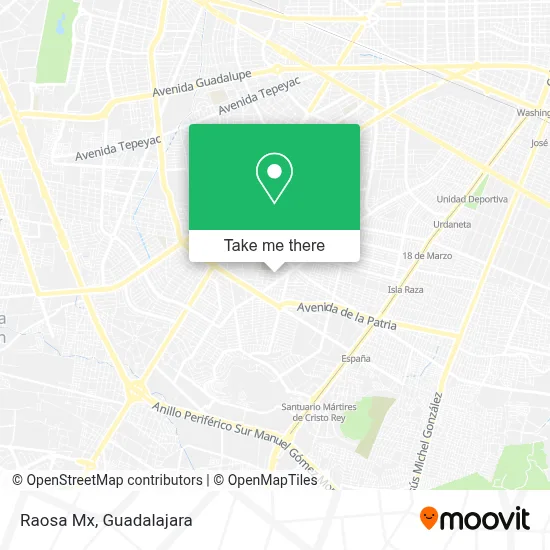 Raosa Mx map