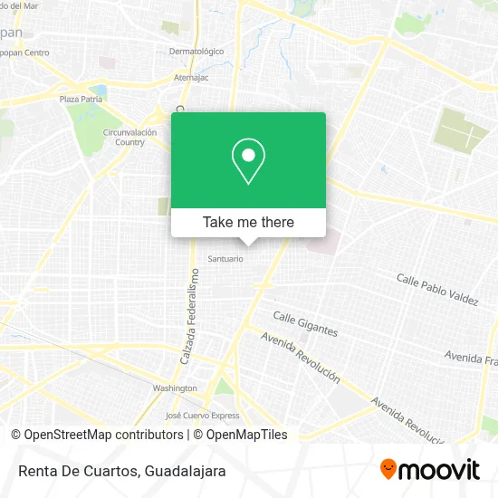 Renta De Cuartos map