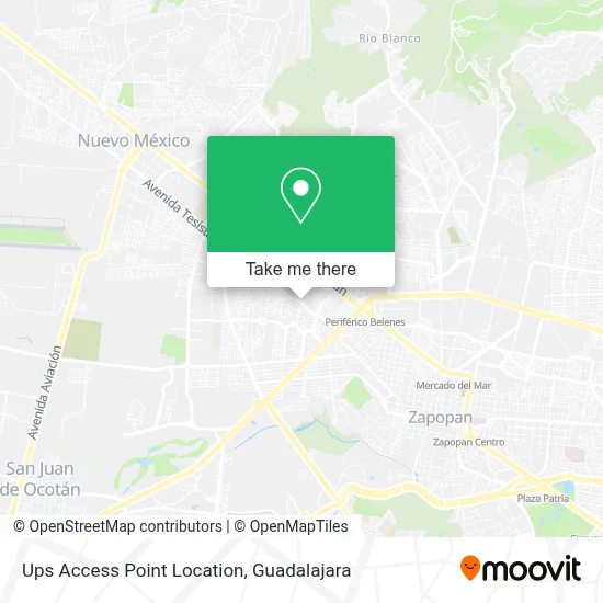 Ups Access Point Location map