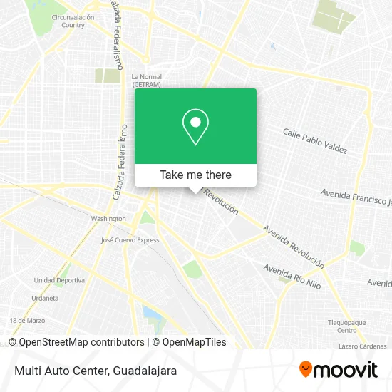 Multi Auto Center map
