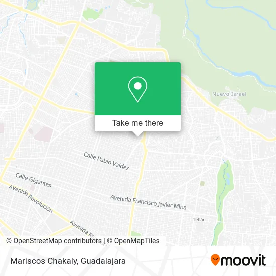 Mariscos Chakaly map