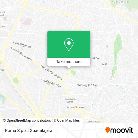Roma Spa map