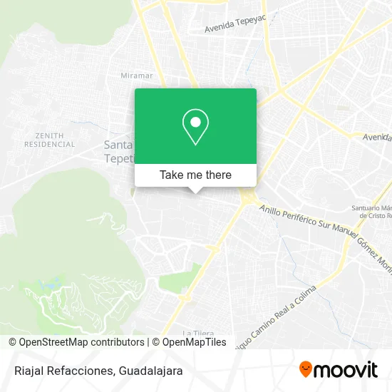 Riajal Refacciones map