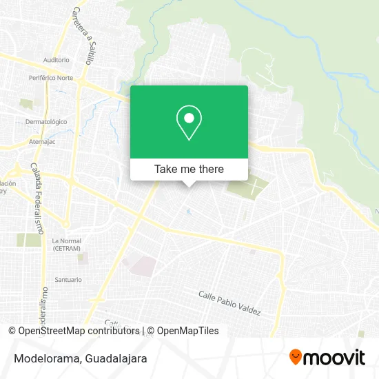 Modelorama map