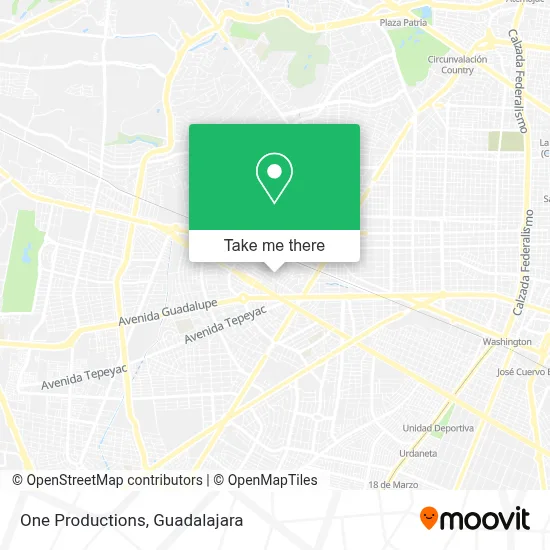 One Productions map