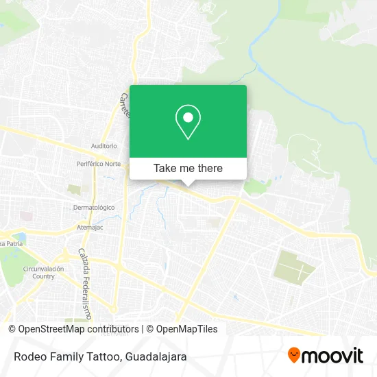 Rodeo Family Tattoo map