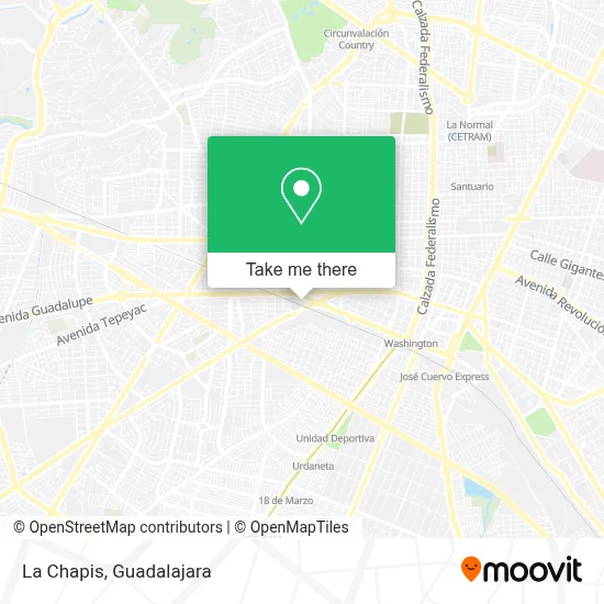 La Chapis map