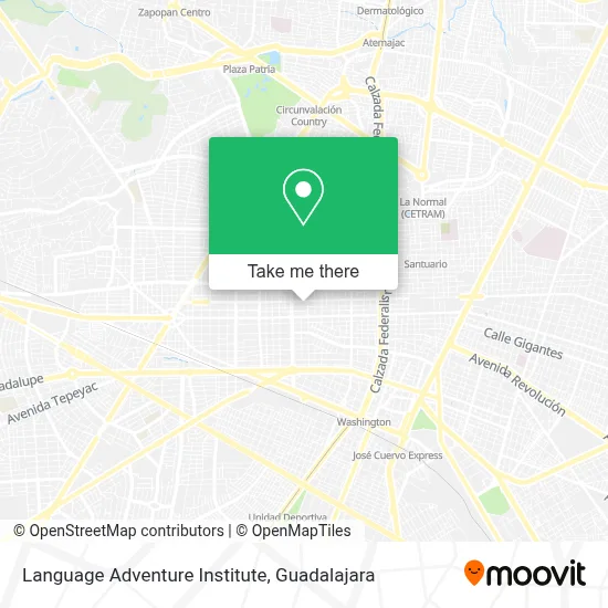 Language Adventure Institute map