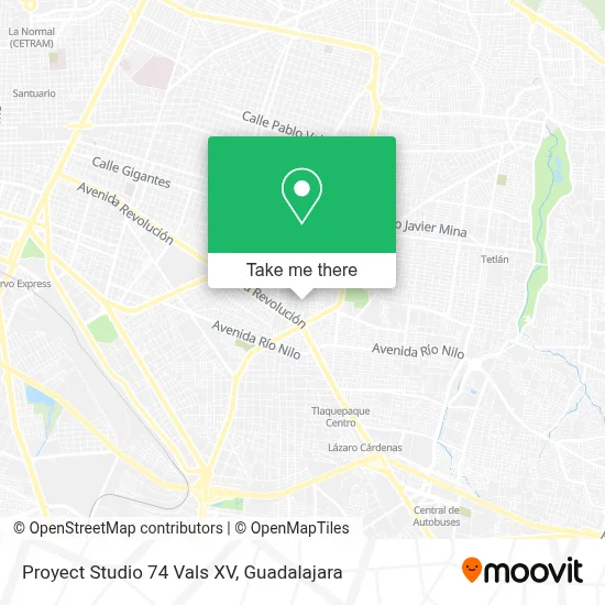 Proyect Studio 74 Vals XV map