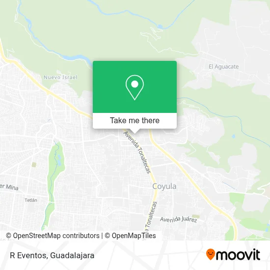 R Eventos map
