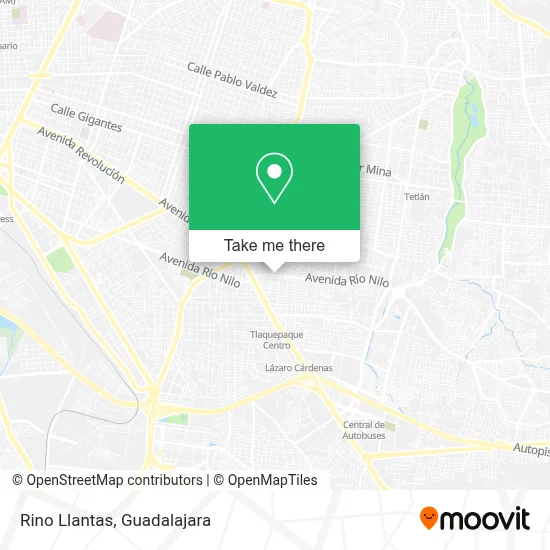 Rino Llantas map