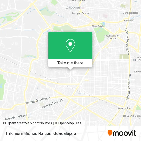 Trilenium Bienes Raices map