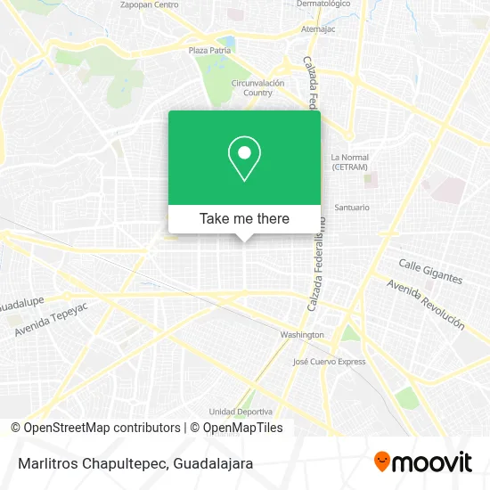 Marlitros Chapultepec map