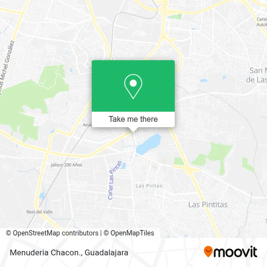 Menuderia Chacon. map