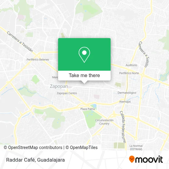 Raddar Café map