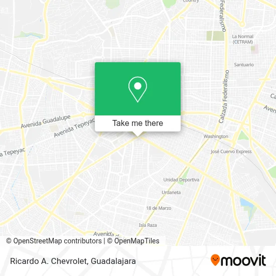 Ricardo A. Chevrolet map