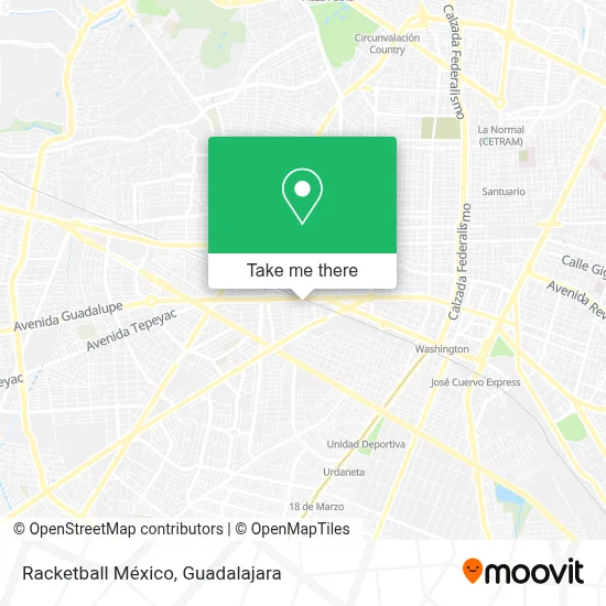 Racketball México map