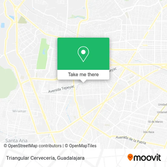 Triangular Cervecería map