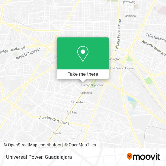 Universal Power map