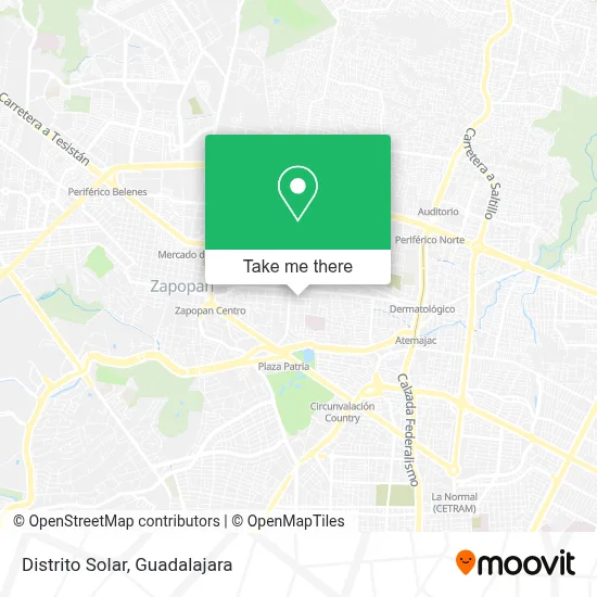 Distrito Solar map