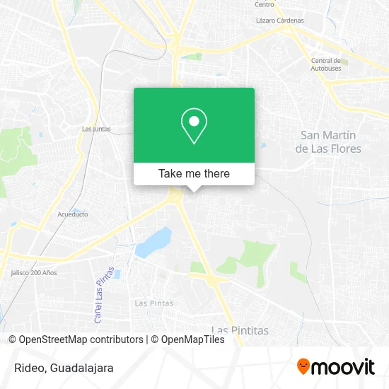 Rideo map