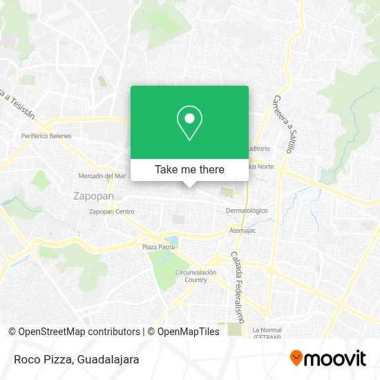 Roco Pizza map