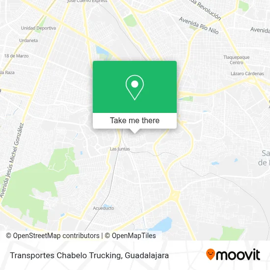 Transportes Chabelo Trucking map